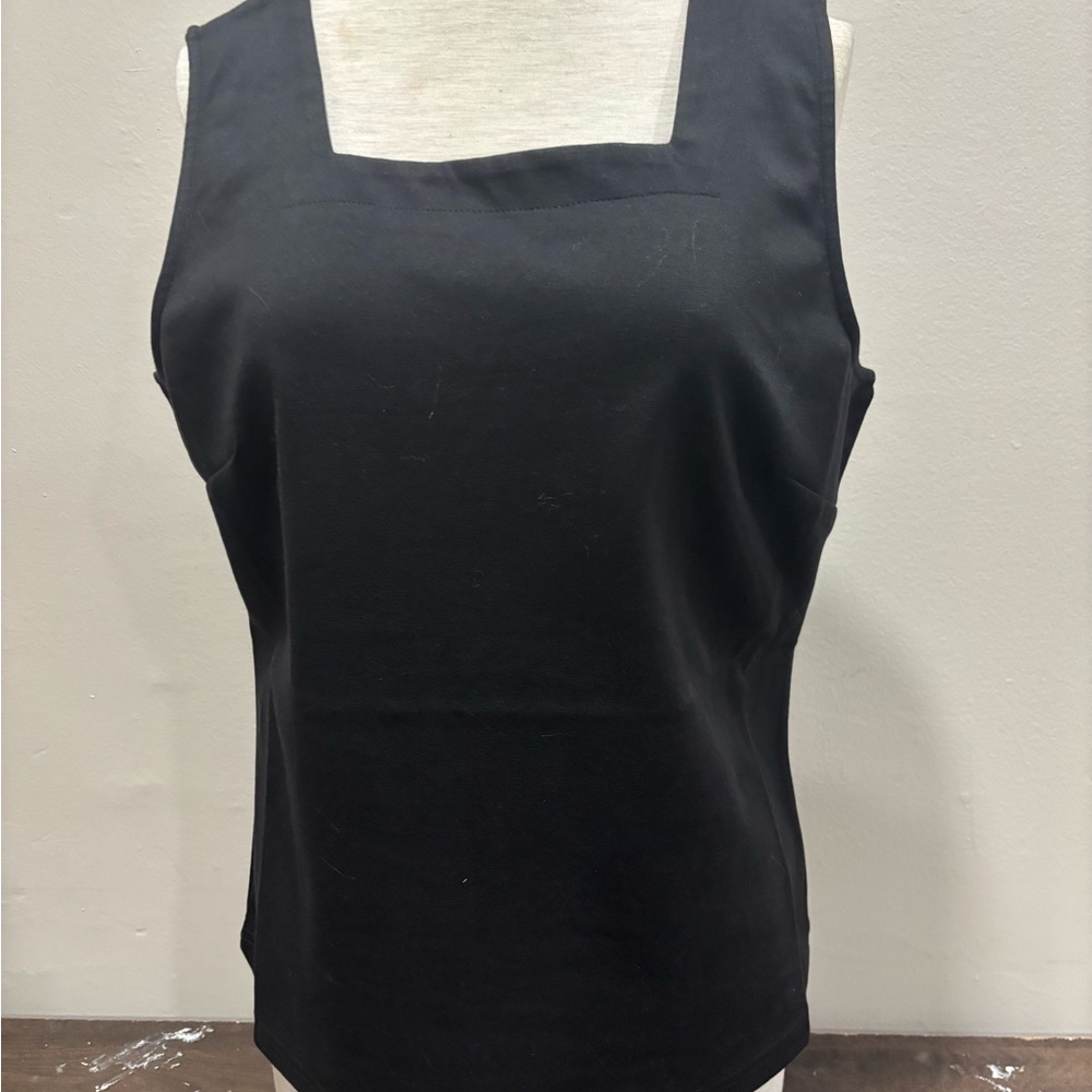 Joan Rivers Black Fitted Tank Top
